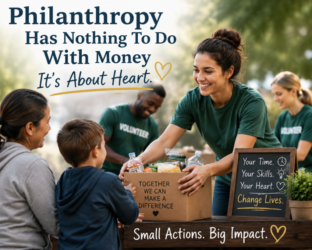 How to Become a Philanthropist With No Money